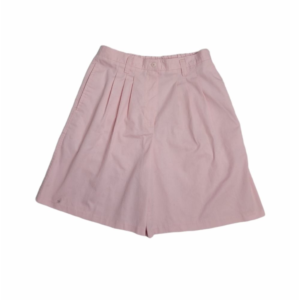 VINTAGE 90s shorts high rise pastel‎ pink midi L